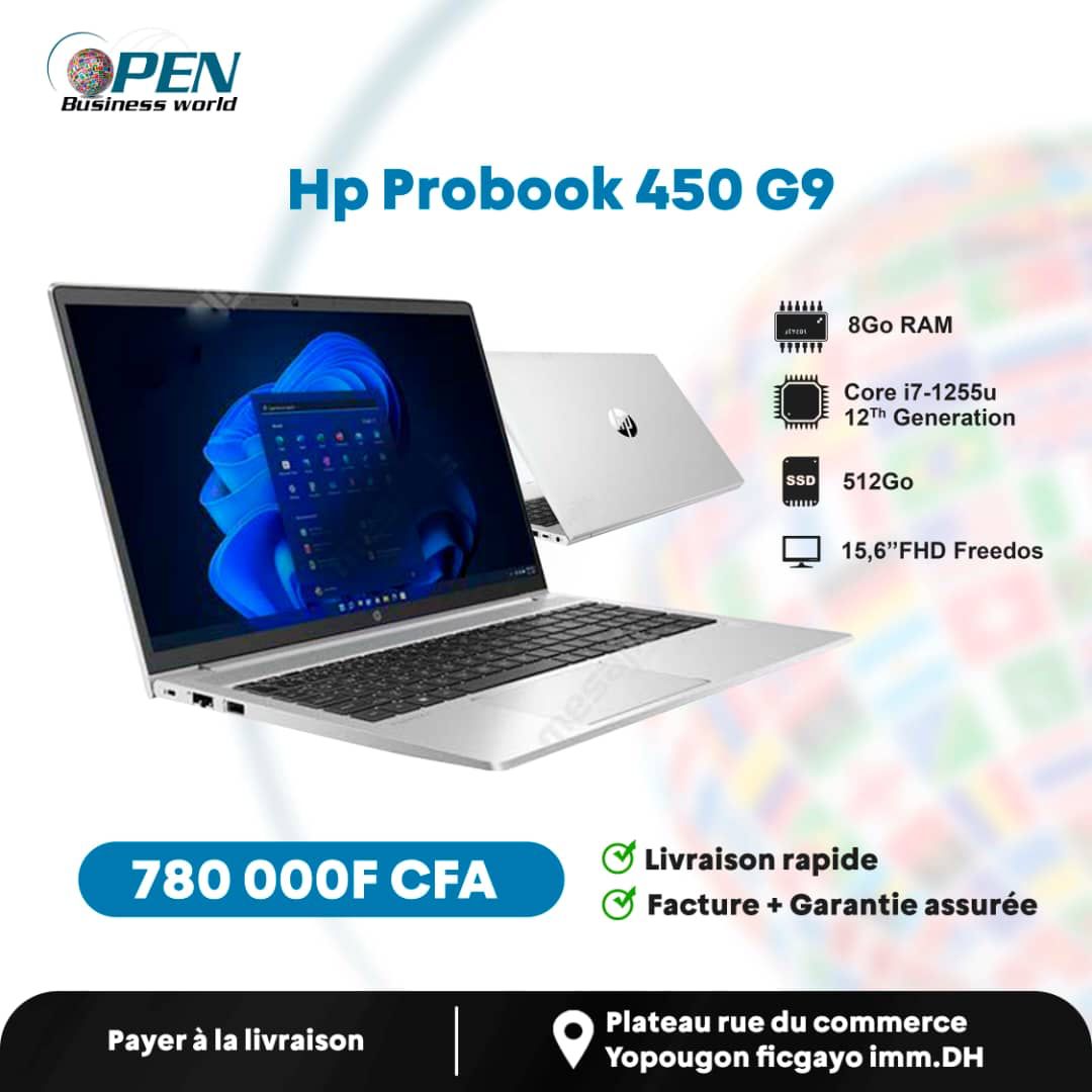 Laptop HP Probook 450 G9 Intel Core i5 12eme génération 8Go RAM