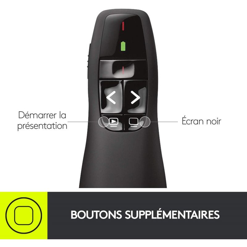 Logitech R400 Télécommande de Présentation sans Fil ?>
